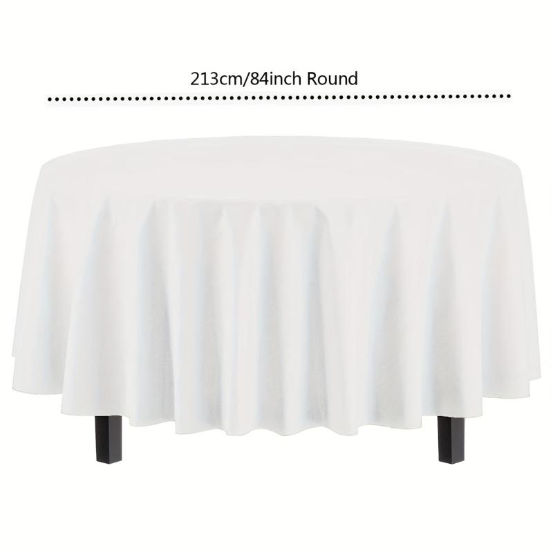 2pcs Round Plastic Table Covers in Assorted Colors