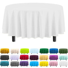 2pcs Round Plastic Table Covers in Assorted Colors