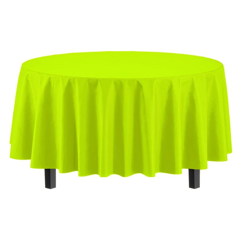 2pcs Round Plastic Table Covers in Assorted Colors