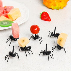 12pcs Ant Fruit Forks Toothpicks for Party Cake Snack Forks