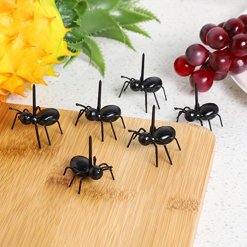12pcs Ant Fruit Forks Toothpicks for Party Cake Snack Forks