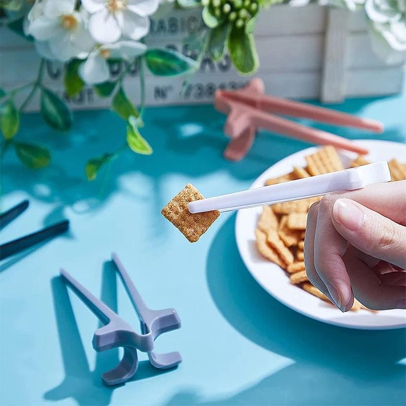 1pc Multifunctional Finger Chopsticks for Snacks Clean Hands and Playing Games