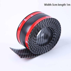 Car Sticker Carbon Fiber Rubber Door Sill Protector Edge Guard Strip