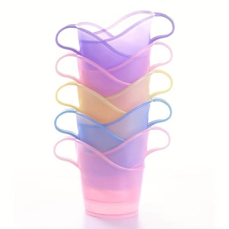 20pcs Paper Cup Holder Plastic Set Heat Resistant Cup Sleeve For Hot Drinks