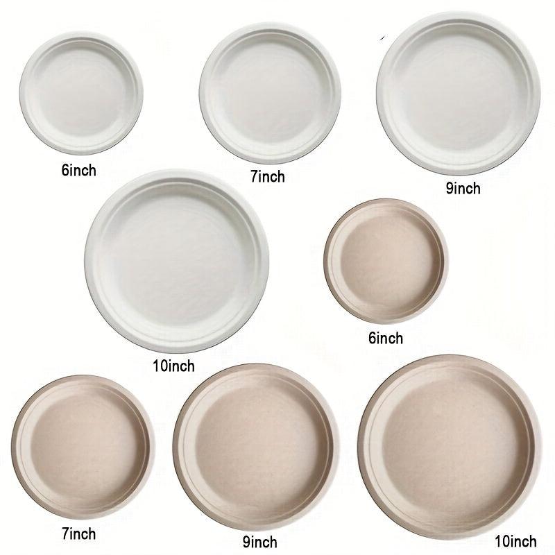 20-Pack Biodegradable Compostable Heavy Duty Paper Plates
