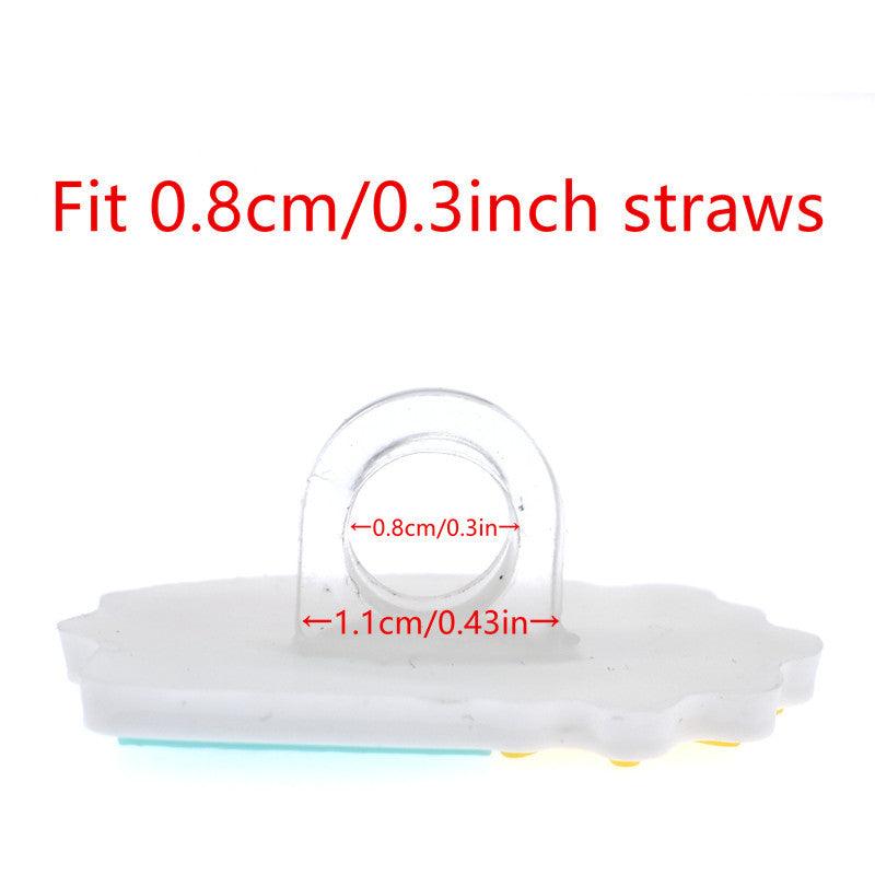 20PCS Cowgirl Straw Toppers Pink Cow Girl Party Decorations