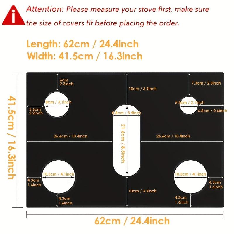 Gas Range Stove Cover Protects Burners Non Stick Liner