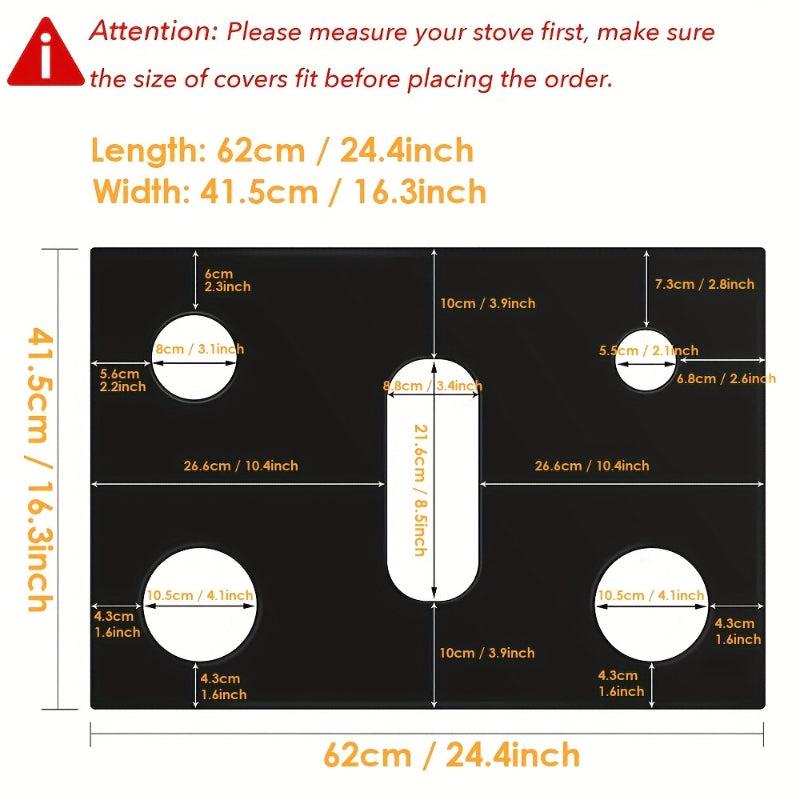 Gas Range Stove Cover Protects Burners Non Stick Liner