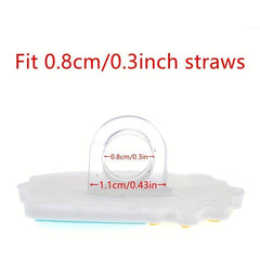 15pc Peace Love Butterfly Straw Toppers for Tumblers - Dust proof Straw Plug