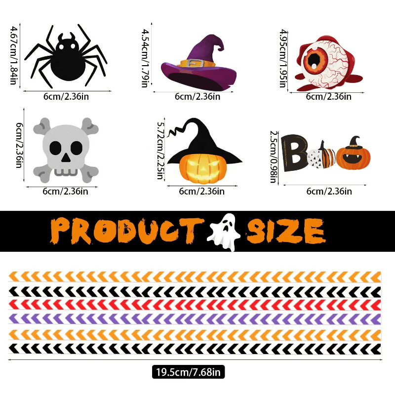24pcs Halloween Disposable Tableware Straws