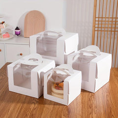 Cake Carrier Box 4 6 inch Birthday Cake Box Portable Cake Packaging Box