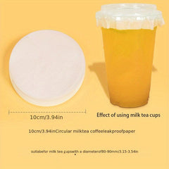 100pcs Beverage Sealing Cups for Coffee Juice Cold Drinks