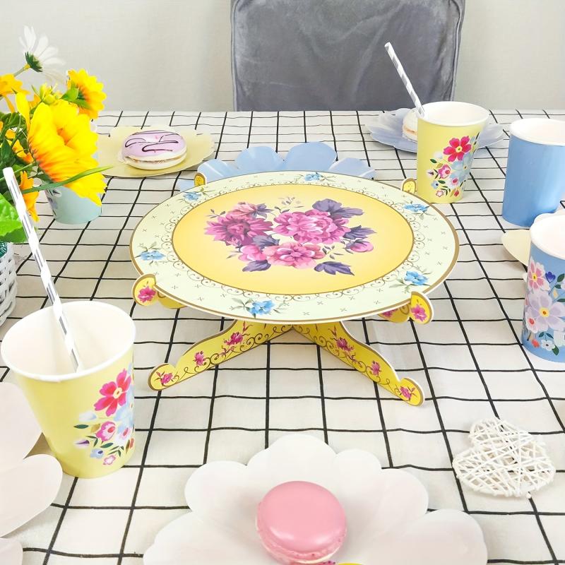 Floral Afternoon Tea Party Cupcake Stand - Birthday Table Decoration