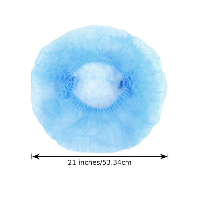 98pcs Disposable Pink Hair Net Elastic Dust Cap