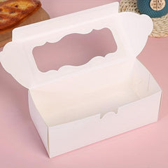1pc Bakery Boxes With Window Good For Treat Boxes Cookie Boxes Pastry Boxes
