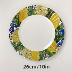 Tropical Fruit Pattern Disposable Dinnerware Set - 16pcs