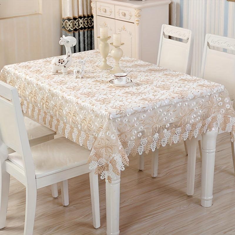 Vintage Lace Tablecloth Embroidered Table Runner Wedding Party Outdoor