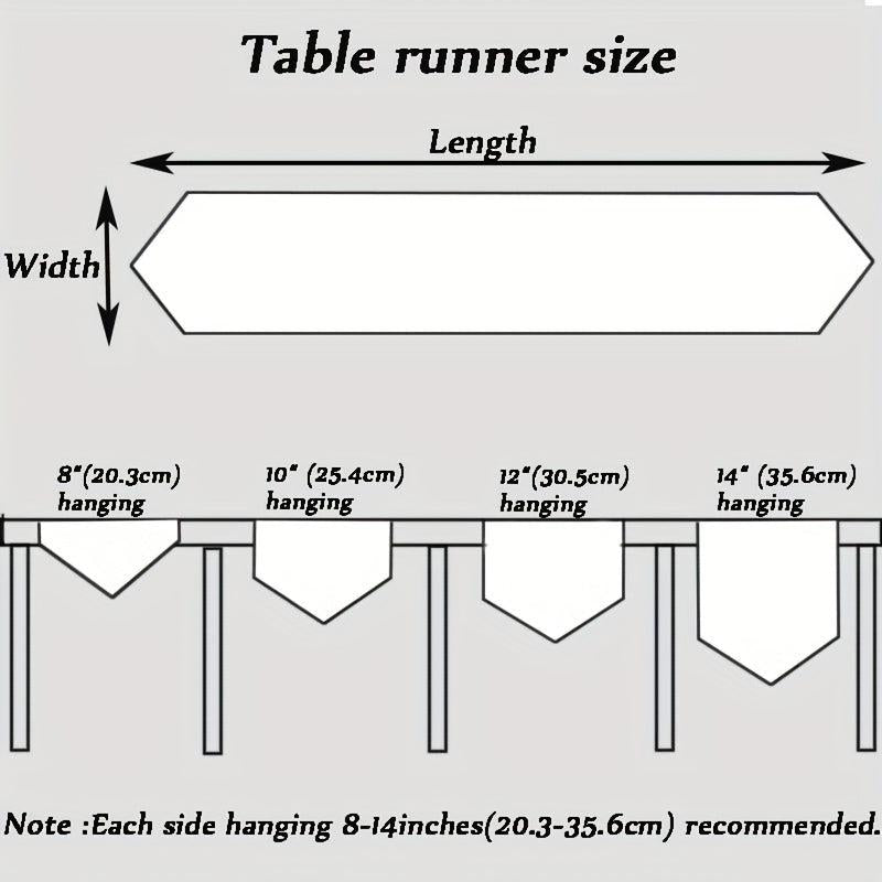 Balinese Pleated Table Runner with Hemp Rope Tassel