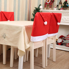 1pc Cotton Chair Cover Christmas Decorations