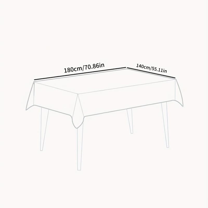 Waterproof Leaf PVC Tablecloth for Living Room Coffee Table Dust proof Decorativ