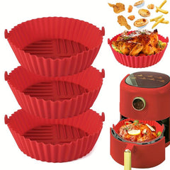 3pcs Reusable Silicone Air Fryer Liners Safe Alternative