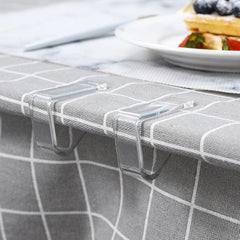 1pc Transparent Tablecloth Clips Elastic Non-slip Windproof Fixing Tool