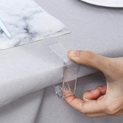 1pc Transparent Tablecloth Clips Elastic Non-slip Windproof Fixing Tool