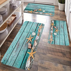 Starfish Print Floor Mat for Kitchen Living Room Bathroom Decor