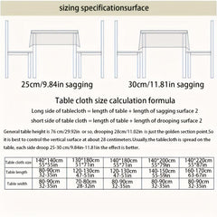 Polyester Striped Tablecloth Japanese Style Table Cover