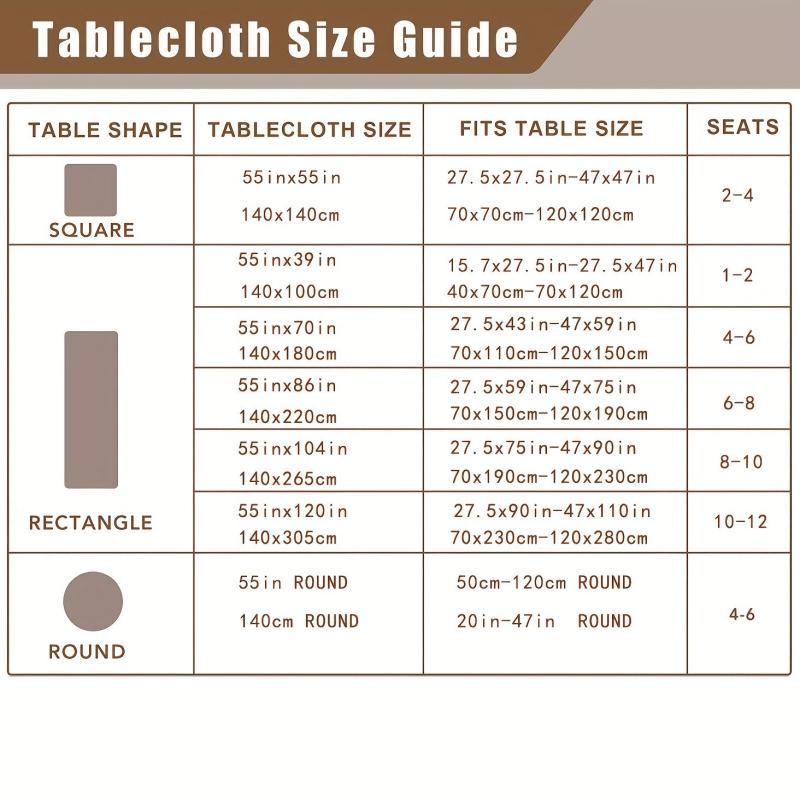 Polyester & Cotton Tablecloth Solid Linen Fabric, Waterproof & Washable