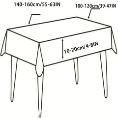 Polyester Tablecloth High-End Nordic Style Waterproof Table Cover