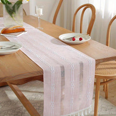 Polyester Rectangle Table Runner Hollow Style Holiday Decoration
