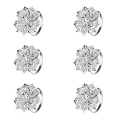 12pcs Napkin Rings for Special Occasions - Birthdays Weddings Thanksgiving Chris