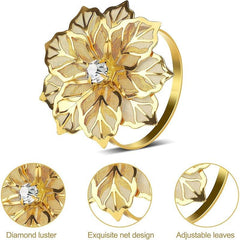 12pcs Napkin Rings for Special Occasions - Birthdays Weddings Thanksgiving Chris