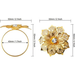 12pcs Napkin Rings for Special Occasions - Birthdays Weddings Thanksgiving Chris