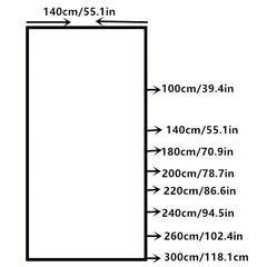 Polyester Linen Solid Khaki Tassel Tablecloth - Rustic Rectangle Table Cloth