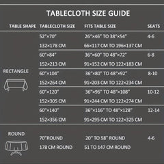 Christmas Rectangle Jacquard Damask Table Cloth