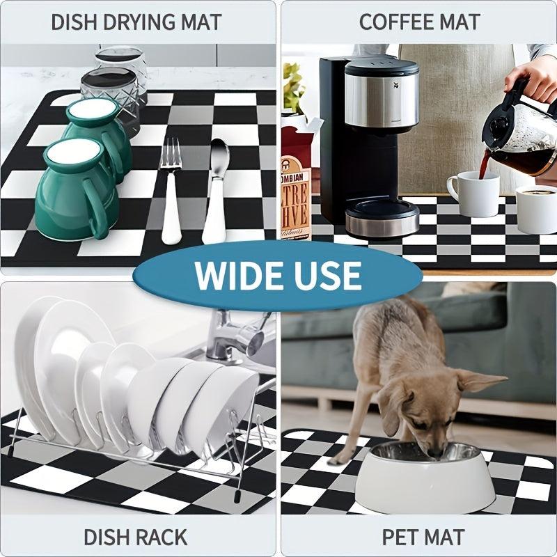 Quick Drying Kitchen Countertop Drain Pad Absorbent Mat