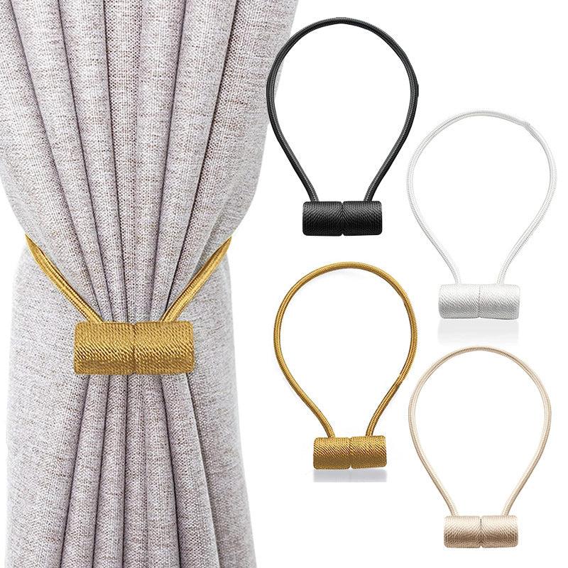 2pcs Magnetic Window Curtain Tiebacks for Home Office Living Room Decor