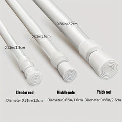 Telescopic Rod Curtain Shower Curtain