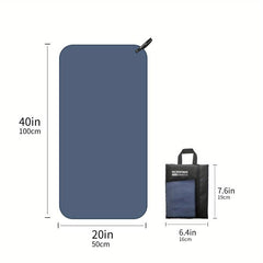 Quick-Drying Sport Towel Microfiber Absorbent Soft Towel w/ Mesh Bag