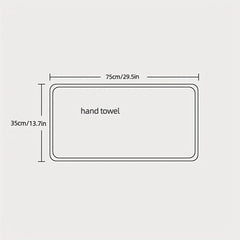 Soft Coral Fleece Hand Towel for Home Bathroom