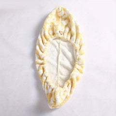 Soft Hair Drying Cap Coral Fleece Thickened Hair Towel Bathroom Water Absorbent