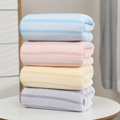5pcs Striped Hand Towel with Loop Soft & Absorbent Towel for Bathroom