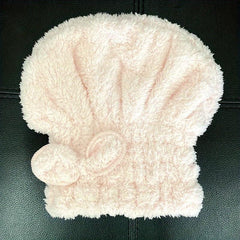 Coral Fleece Hair Drying Cap Absorbent Shower Cap