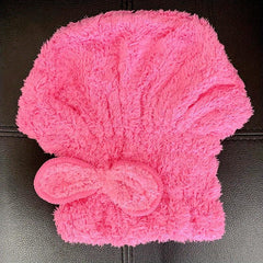 Coral Fleece Hair Drying Cap Absorbent Shower Cap