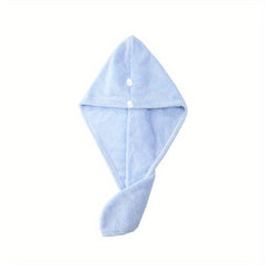 Quick Drying Hair Towel Cap Coral Fleece for Women