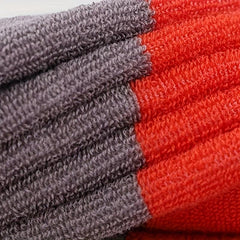 2pcs Striped Hand Towel Set Soft Skin-friendly Face Towel Absorbent for Bathroom