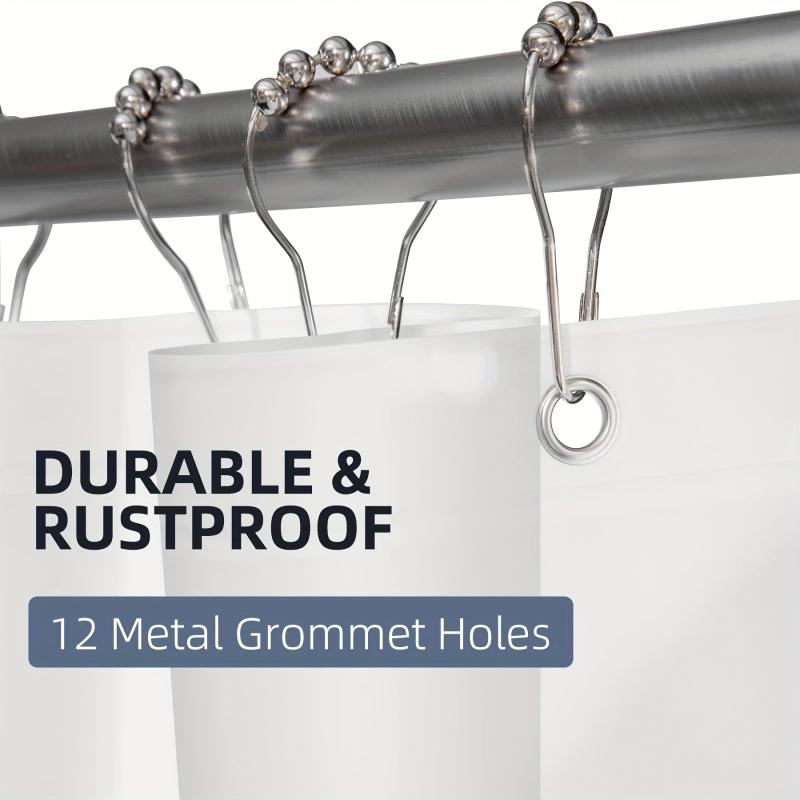 Waterproof PEVA Shower Curtain Liner with 12 Grommets