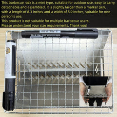 Foldable Stainless Steel BBQ Grill Portable Charcoal Stove